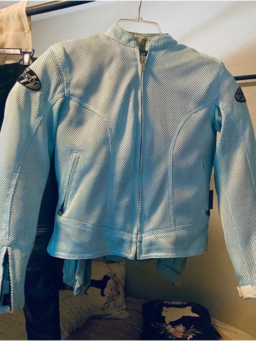 Joe Rocket Light Blue Women's Perforated Motorcycle Jacket